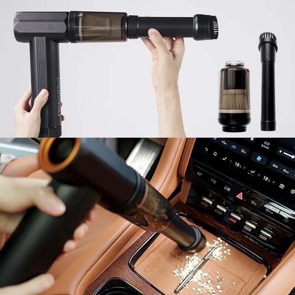 付属のブラシヘッドで隙間掃除もできる