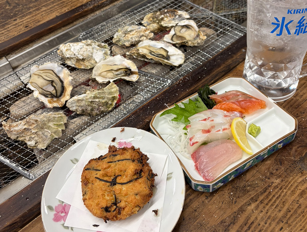 刺身の盛り合わせ