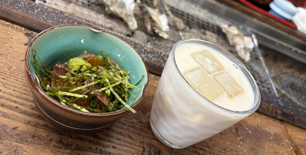 豆乳割り麦焼酎